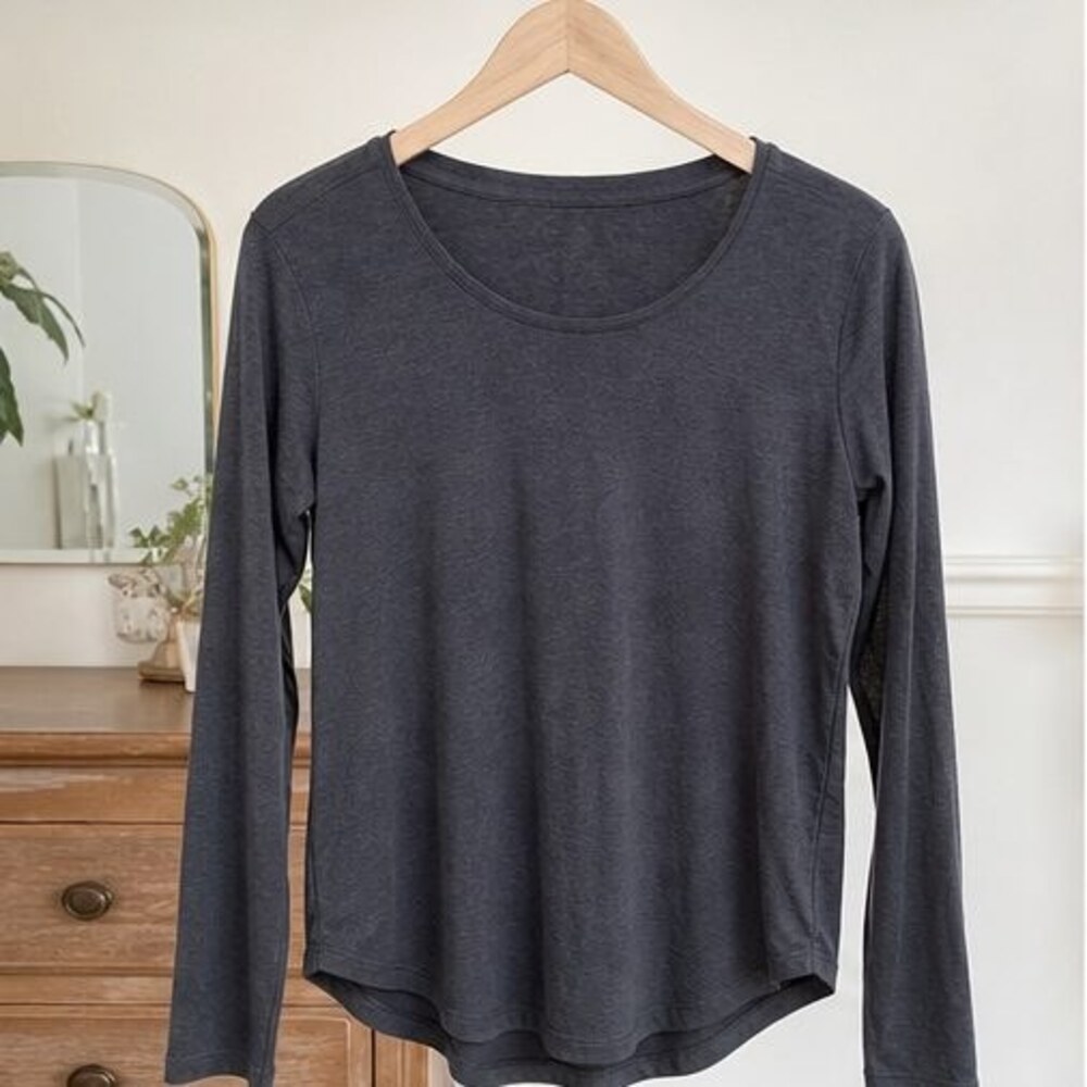 Gray Smocked Top